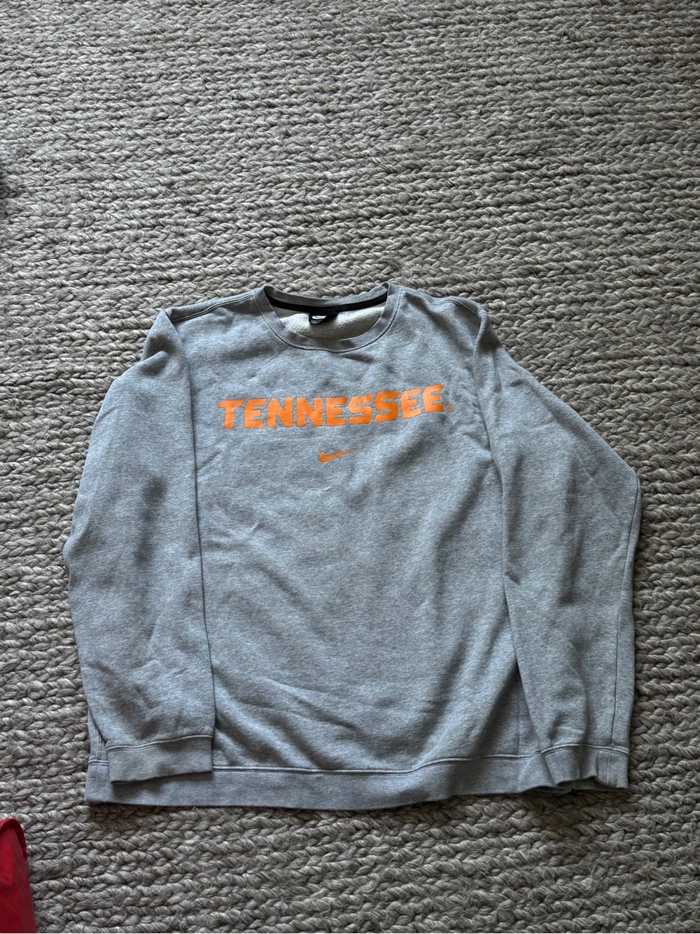 Nike Gray Crewneck Sweatshirt with Orange Tennessee Logo